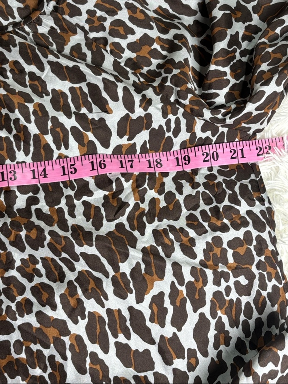 Tory Burch Brown and Cream Silk Leopard Print Peasant Blouse - Picture 6 of 9